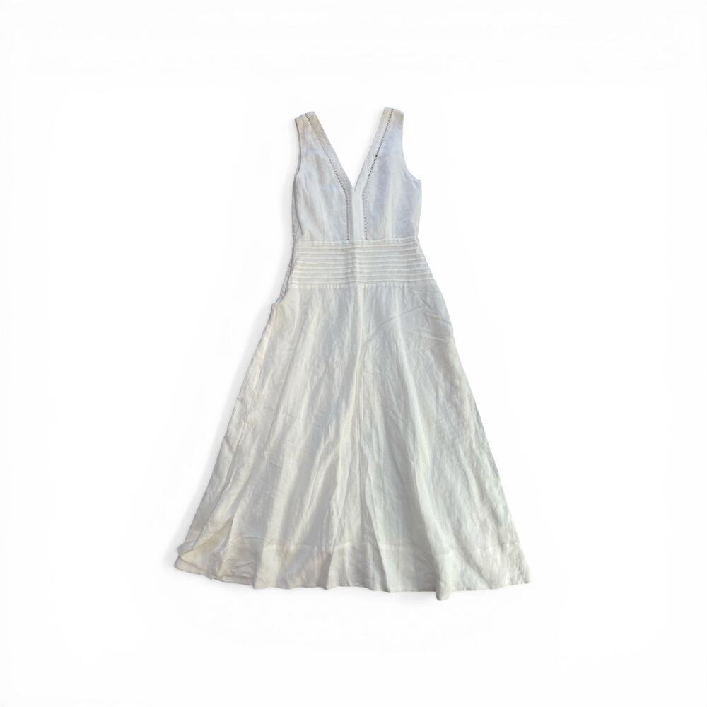 Mon Renn Zenith Linen Blend Sleeveless Maxi Dress - Picture 3 of 4